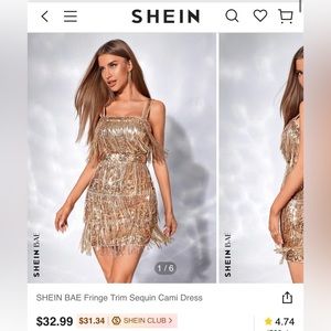 Champagne Sequin Dress